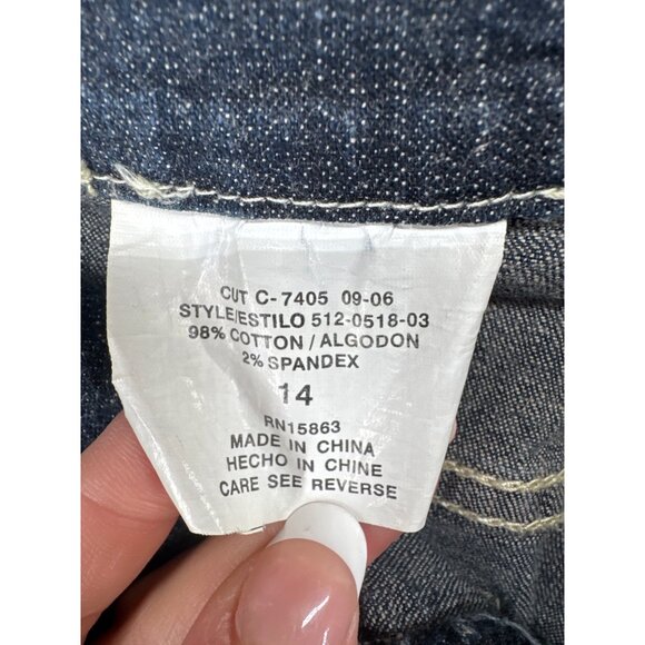 Zena Jeans Women Sz 14 Blue Denim Straight Leg HighRise Embroidered Pockets Boho - Picture 6 of 12